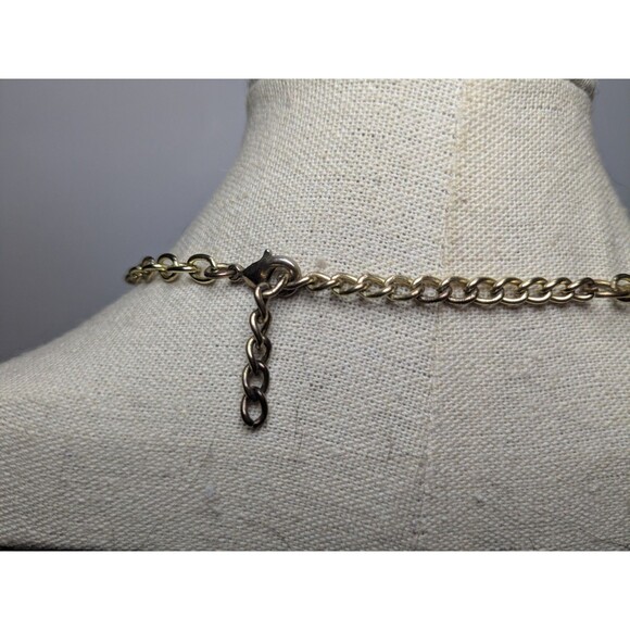 Large Statement Floral Colorful Necklace - Picture 3 of 6